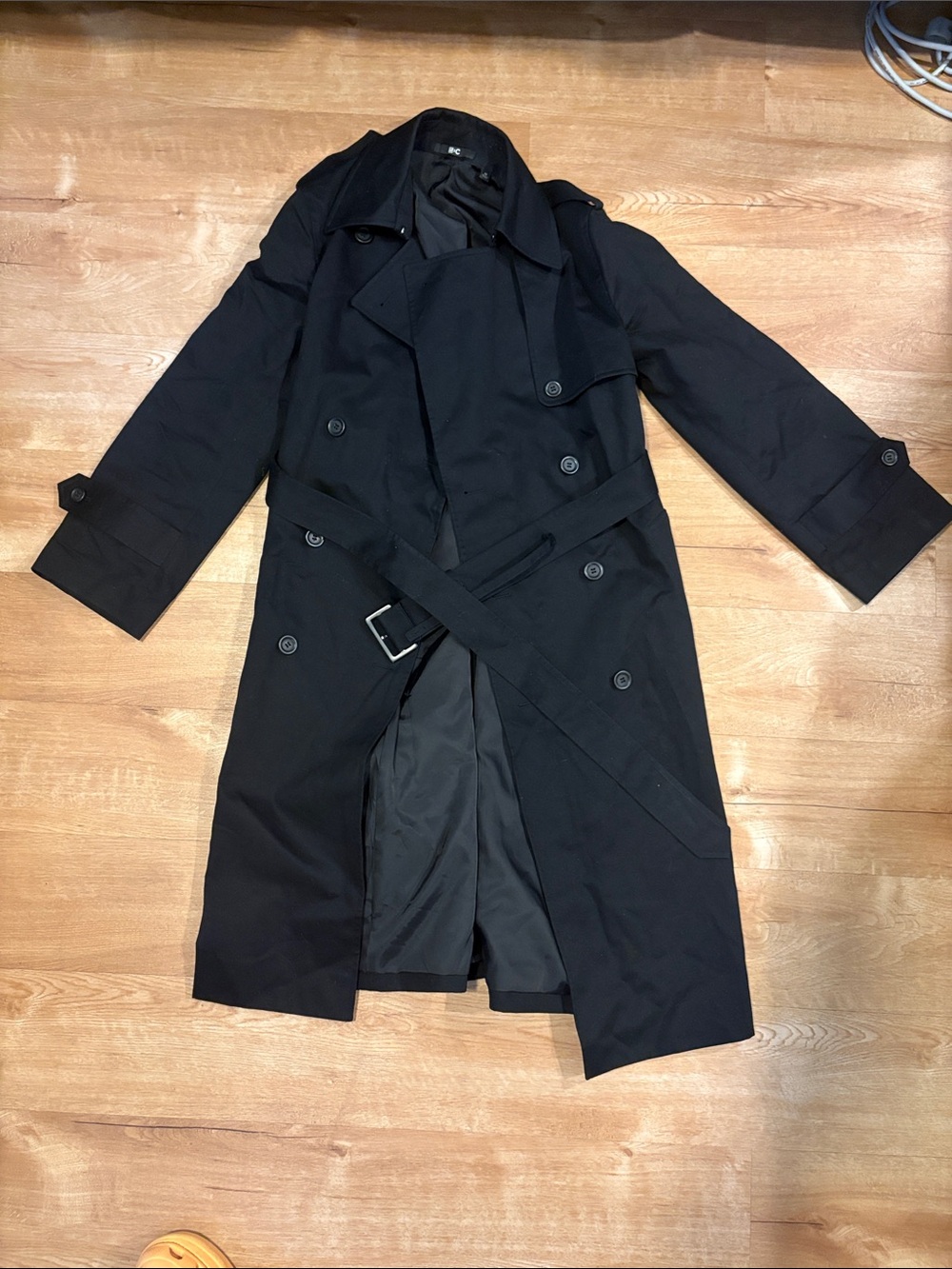Uniqlo : C Black Women’s  Double-Breasted Trench Coat